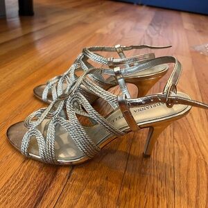 Adrianna Papell Boutique Gold Strappy Heels